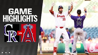 Rockies vs Angels Game Highlights 73024  MLB Highlights [upl. by Ahsinat]