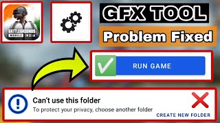 BGMI GFX TOOL  Cant use this folder  Problem Solved [upl. by Brunhilda]