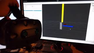 VIVE Pro IMU in ROS RViz with complementary filter [upl. by Oirelav150]