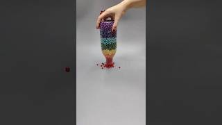 Amazing Colorful Pearls in a Bottle ASMR REVERSE 🤩 reversevideo marblemagic funny marbler [upl. by Naujaj819]