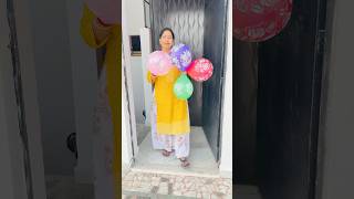 Devanshu ne sara balloons fod diye 🎈🥰😱shorts youtubeshorts funny maakijaanofficial [upl. by Alikee]