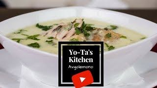 Avgolemono Egg Lemon Chicken Soup [upl. by Haleelahk477]