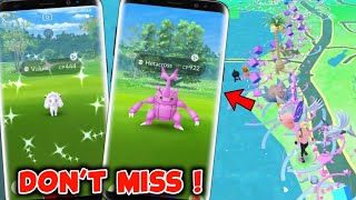 Pokemon Go Crazy Shiny event only this place  Shiny Heracross Alolan Vulpix Noibat  Pokémon Go [upl. by Thorndike752]