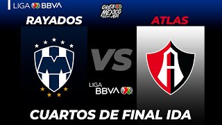 Resumen  Rayados vs Atlas  Liga BBVA MX  Grita México A21  Cuartos de Final IDA [upl. by Jackson839]