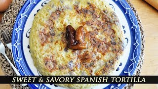 MAKING A SPANISH TORTILLA with Mushrooms Dates amp Manchego Cheese [upl. by Jago20]