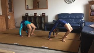 Bogengang rückwärts lernen back walkover Tutorial turnen by Haley und Leonie Haleys Turnwelt 💗 [upl. by Narret]