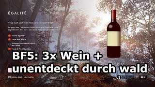 Battlefield 5 Tirailleur – Egalite Herausforderungen 3 Weinflaschen  unentdeckt durch wald [upl. by Naves663]