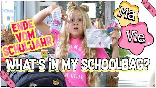 WHATS IN MY SCHOOLBAG  LIEBESBRIEF  SCHULJAHR ENDE  MaVie Noelle [upl. by Camden]