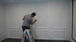 make a feature wall under 100  budget DIY interior design [upl. by Lala]