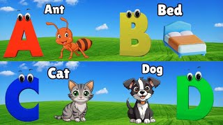 A for Apple Nursery Rhymes  Phonics for Kids  English Alphabet Letters [upl. by Folberth]