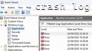 How to Quickly Check the Crash Log on Windows 11 [upl. by Dmitri]