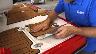 Installing a SeaDek pad on a Monterey 214 SS [upl. by Rebekkah882]