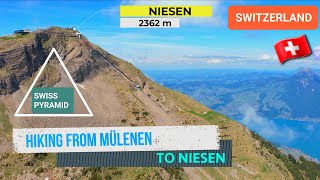 Niesen Hike  Swiss Pyramid 🇨🇭  From Mülenen to Niesen [upl. by Aisena]