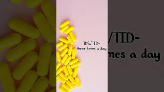 Abbreviations used when administration of drugspharmacology medicine nursing [upl. by Apollus]