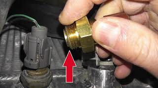 Coolant Fan Switch Testing WITHOUT Removing From The Vehicle  How To Bypass Radiator Fan Switch [upl. by Ilenna]