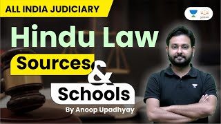 Sources and Schools of Hindu law  Anoop Upadhyay  Linking Laws [upl. by Sileas796]