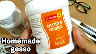 What is gesso How to make market like gesso at home [upl. by Rumit]