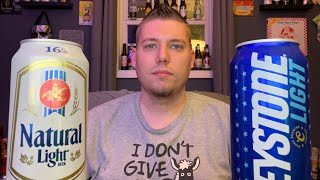 Natural Light VS Keystone Light Blind BEER BATTLE [upl. by Valry]