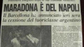 quotMaradona è del Napoliquot  Annuncio e servizio del TG2 1984 [upl. by Nede]