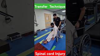 Transfer Technique For Spinal cord injury patientMat Activitiesspinalcordinjurysciaticapain [upl. by Neras]