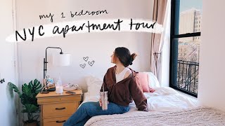 NYC APARTMENT TOUR  Inside my 400 ish sq ft 1 bedroom apartment in downtown Manhattan [upl. by Euqinomahs666]