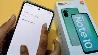 Redmi note 10 data roaming full setting  how to disable data roaming  data roaming set kaise kare [upl. by Hazlip347]