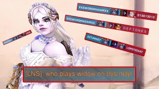 BEING SILLY ON WIDOWMAKER  FACE REVEAL  Overwatch 2 [upl. by Arabella523]