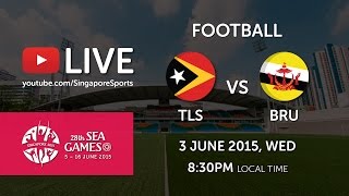 Football Timor Leste vs Brunei  28th SEA Games Singapore 2015 [upl. by Kristan]