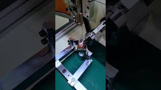 12 slot FPV stator flying fork outside windingTwo station flying fork outside winding machine [upl. by Ramal]