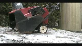 Cold start toro ccr 3650 snow blower [upl. by Anaylil]