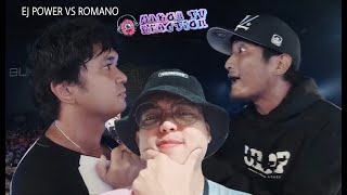 EJ POWER VS ROMANO  REACTION VIDEO  UNIBERSIKULO 12 PAGBABALIK [upl. by Barde461]