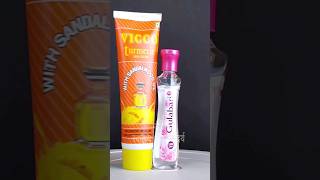 I apply Vicco Turmeric Cream with Gulabjal for Glowing and healthy skin know its benefits shorts [upl. by Leanahtan]