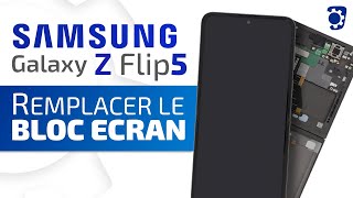 Comment changer le bloc écran du Samsung Galaxy Z Flip5  Tuto Bricophone [upl. by Eada121]