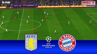 Aston Villa vs Bayern Munich  UEFA Champions League 2425  Full Match Today  FC 25 Gameplay PC [upl. by Vlada]