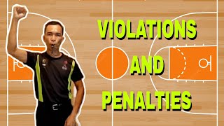 FOULS AND VIOLATIONS HAND SIGNALS AND PENALTIES [upl. by Hugon]