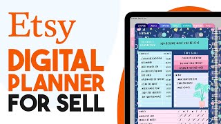 ✅ How To Make a DIGITAL PLANNER To Sell On Etsy 2024 Tutorial For Beginners [upl. by Winchell]