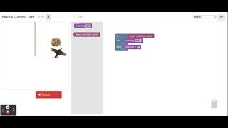 Blockly Games Bird Level 3 solution [upl. by Meehan]