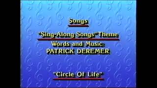 Closing to Disneys Sing Along Songs Circle of Life 1996 VHS [upl. by Ertnod]