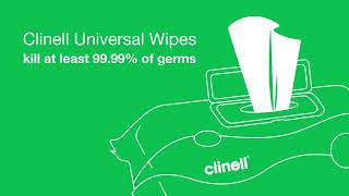 Clinell Wipes kill 99 99 of Germs [upl. by Ninnetta379]