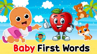 Baby first words  Preschool words [upl. by Ellehcin]