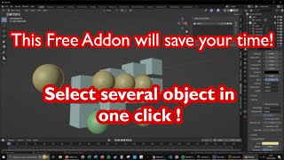 Blender easy group selection  this addon will save your time [upl. by Ogg]