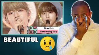 I WAS IN TEARS Stray Kids 스트레이 키즈 Neverending Story  Live Performance Reaction [upl. by Thilda]