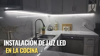 Instalación de luz led en una cocina integral fácil y rápido [upl. by Trenna]