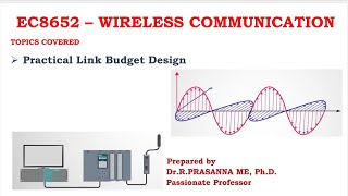 Link Budget Design  Log Distance Path loss Model amp Log Normal Shadowing [upl. by Macmillan945]