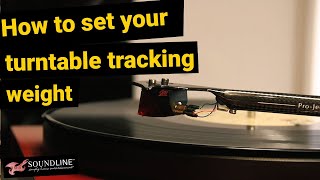 Setting your turntable tracking weight [upl. by Eclud]