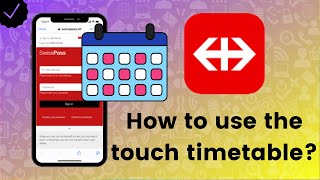 How to use the touch timetable on SBB Mobile [upl. by Yemarej]