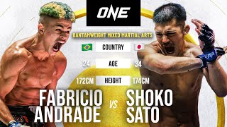 BANTAMWEIGHT BRAWL 😳 Fabricio Andrade vs Shoko Sato  Full Fight [upl. by Rancell]