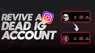 How To REVIVE A Dead Instagram Account In 2024  Fix Low Engagement On INACTIVE Page [upl. by Knight]