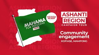 WATCH LIVE  ⁠⁠Kofiase community engagement with Mahama Mampong  Mahama4change2024  WoezorTV [upl. by Adniles]