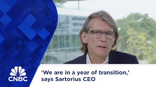 We are in a year of transition says Sartorius CEO [upl. by Ebaj]